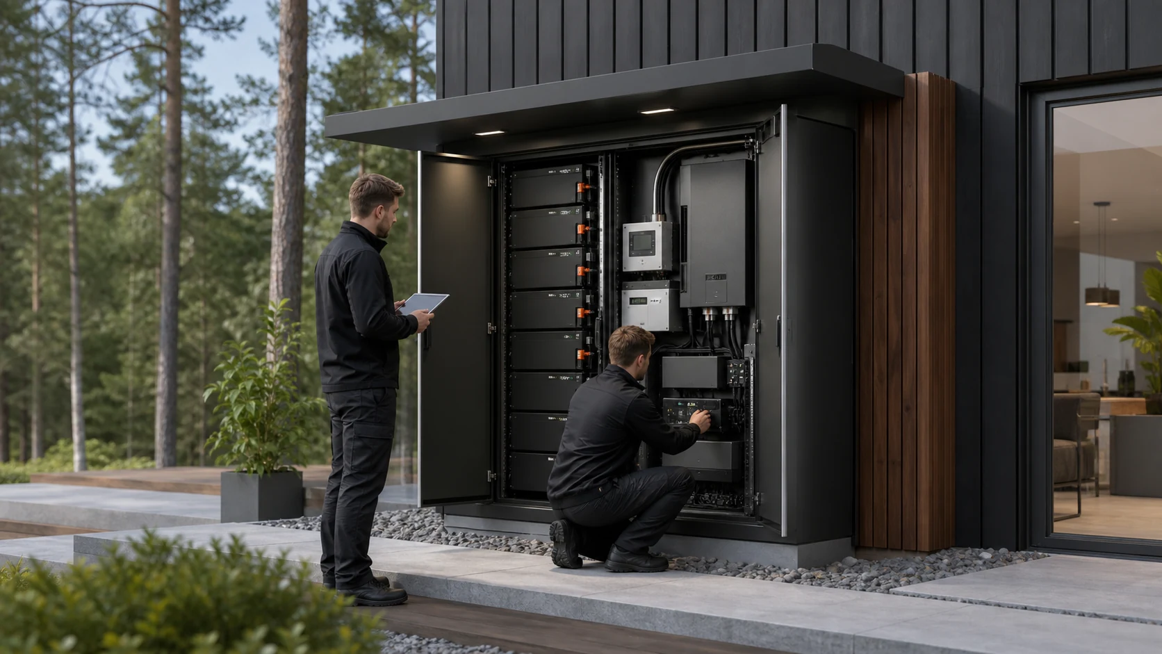 Сервісний доступ до батарей, інвертора та автоматики M-Box